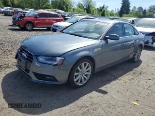 2013 Audi A4 Premium Plus with VIN WAUFFAFL5DN013543, listed as a Copart auction lot 58342355 with 85,965 mi miles and Salvage title. Bid and sale history available at DreamBid. Image 1.