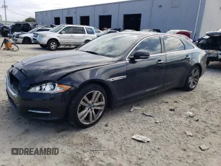 2012 Jaguar XJ XJL with VIN SAJWA2GB7CLV30495, listed as a Copart auction lot 43556065 with 143,589 mi miles and Salvage title. Bid and sale history available at DreamBid. Image 1.