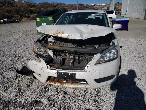 2013 Nissan Sentra FE+ S with VIN 3N1AB7AP7DL767245, listed as a Copart auction lot 46358725 with 61,035 mi miles and Salvage Title. Bid and sale history available at DreamBid. Image 11.