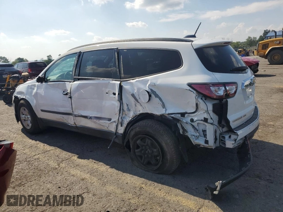 2017 Chevrolet Traverse LS with VIN 1GNKVFKD4HJ349379, listed as a Copart auction lot 64386315 with 383,272 mi miles and Salvage title. Bid and sale history available at DreamBid. Image 2.