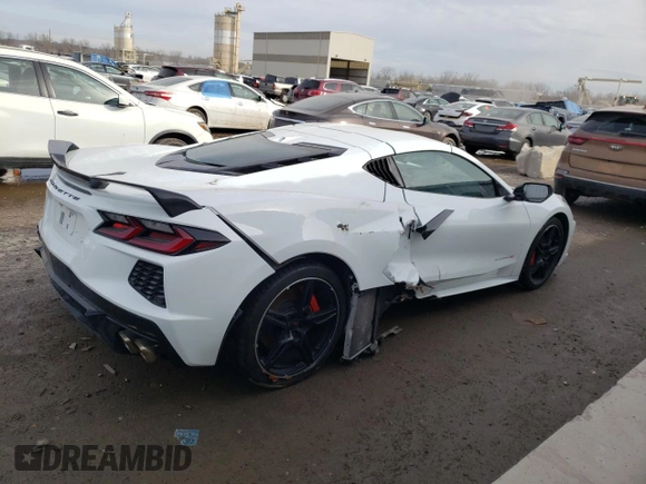 2022 Chevrolet Corvette 2LT with VIN 1G1YB2D48N5122419, listed as a Copart auction lot 41087464 with 25,062 mi miles. Bid and sale history available at carsss.com. Image 3.