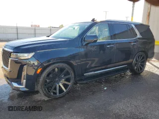 2021 Cadillac Escalade Premium Luxury z VIN 1GYS4CKL6MR263319, wystawiony jako Copart lot #87950385 z przebiegiem 40 348 mil mil oraz Tytuł czysty. Historia ofert i sprzedaży dostępna na DreamBid. Obrazek 1.