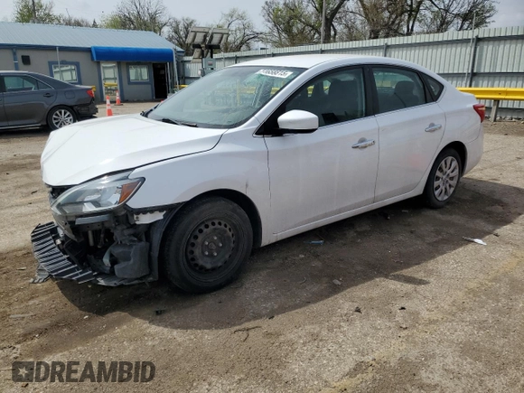 2019 Nissan Sentra S with VIN 3N1AB7AP1KY339588, listed as a Copart auction lot 51658815 with 91,338 mi miles and Salvage title. Bid and sale history available at DreamBid. Image 1.