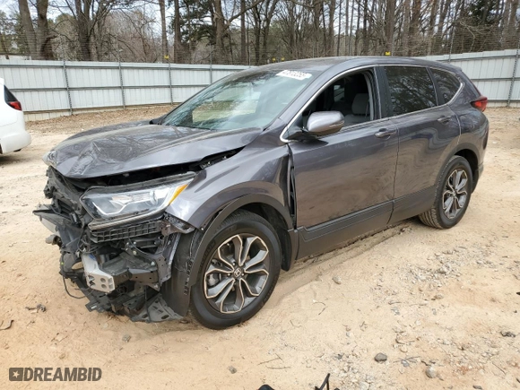 2021 Honda CR-V EX with VIN 5J6RW1H54MA010357, listed as a Copart auction lot 47813255 with 50,198 mi miles and Salvage Title. Bid and sale history available at carsss.com. Image 1.