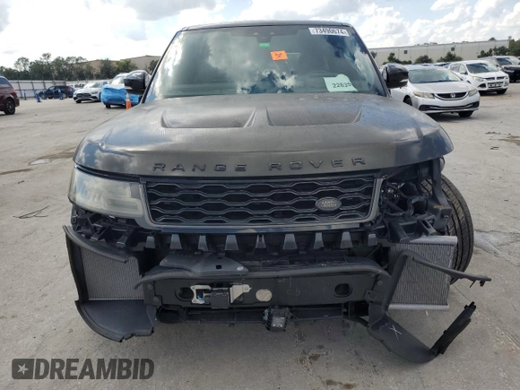 2020 Land Rover Range Rover Sport SVR with VIN SALWZ2RE3LA898711, listed as a Copart auction lot 73490674 with 29,180 mi miles and Non Repairable. Bid and sale history available at carsss.com. Image 5.