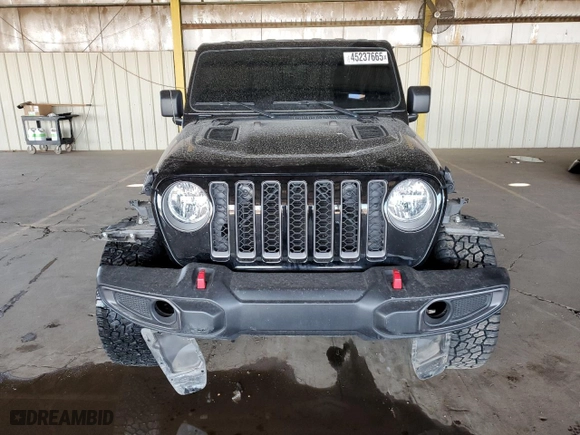 2023 Jeep Gladiator Rubicon with VIN 1C6JJTBG4PL582956, listed as a Copart auction lot 45237665 with 22,797 mi miles and Salvage Title. Bid and sale history available at carsss.com. Image 5.