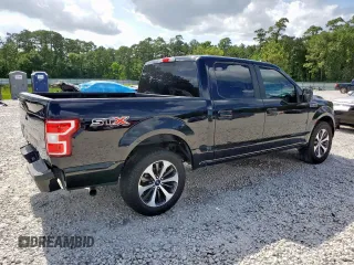 2020 Ford F-150 XL with VIN 1FTEW1CP2LKE78545, listed as a Copart auction lot 59577415 with 110,876 mi miles and Salvage title. Bid and sale history available at DreamBid. Image 3.