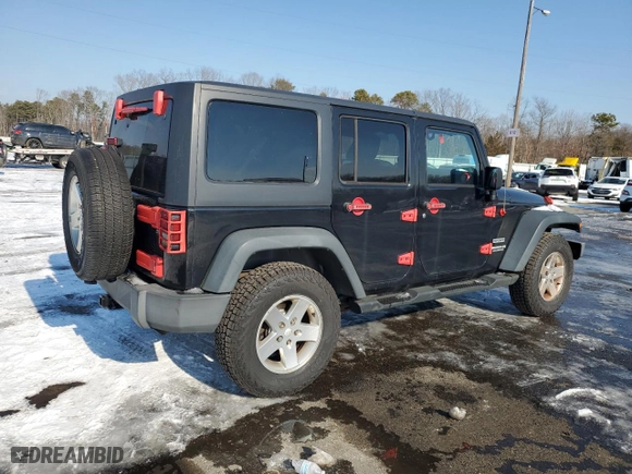 2013 Jeep Wrangler Unlimited Sport with VIN 1C4HJWDG3DL553109, listed as a Copart auction lot 42222585 with 159,609 mi miles and Clean Title. Bid and sale history available at carsss.com. Image 3.