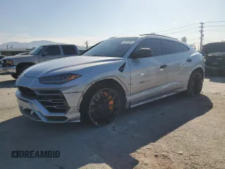 2019 Lamborghini Urus z VIN ZPBUA1ZLXKLA03290, wystawiony jako Copart lot #52026695 z przebiegiem 20 414 mil mil oraz Szkody całkowita. Historia ofert i sprzedaży dostępna na DreamBid. Obrazek 1.