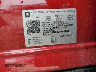 2020 Chevrolet Blazer RS с VIN 3GNKBKRS4LS641708, выставлен на аукционе Copart как лот 56632775 с пробегом 46 063 миль миль и Списание • Salvage title. История ставок и продаж доступна на DreamBid. Изображение 13.