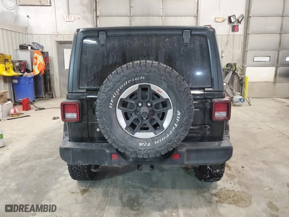 2020 Jeep Wrangler Unlimited North Edition with VIN 1C4HJXEN7LW127892, listed as a Copart auction lot 88879245 with 93,651 mi miles and Salvage Title. Bid and sale history available at carsss.com. Image 6.