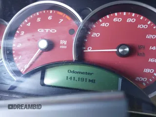 2005 Pontiac GTO with VIN 6G2VX12U05L472252, listed as a IAAI auction lot 41640672 with 141,191 mi miles. Bid and sale history available at carsss.com. Image 7.