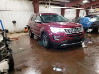 2016 Ford Explorer Platinum with VIN 1FM5K8HT6GGC70554, listed as a Copart auction lot 45110025 with 120,021 mi miles and Salvage Title. Bid and sale history available at carsss.com. Image 15.