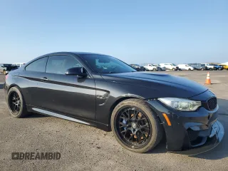2015 BMW M4 with VIN WBS3R9C58FK333924, listed as a Copart auction lot 45224645 with 90,308 mi miles and Salvage Title. Bid and sale history available at carsss.com. Image 4.