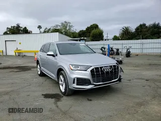 2020 Audi Q7 Premium with VIN WA1AJAF70LD008733, listed as a Copart auction lot 53377775 with 62,285 mi miles and Salvage title. Bid and sale history available at DreamBid. Image 11.