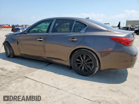 2017 Infiniti Q50 Premium with VIN JN1EV7AP7HM739109, listed as a Copart auction lot 59204345 with 62,480 mi miles and Salvage title. Bid and sale history available at DreamBid. Image 2.