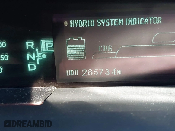 2010 Toyota Prius II with VIN JTDKN3DU3A0003291, listed as a IAAI auction lot 42123268 with 285,734 mi miles and . Bid and sale history available at carsss.com. Image 16.