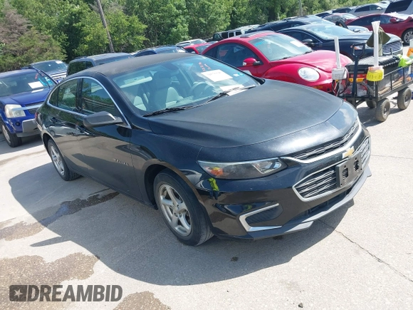 2016 Chevrolet Malibu LS with VIN 1G1ZB5ST9GF210764, listed as a IAAI auction lot 42576340 with 160,976 mi miles and . Bid and sale history available at DreamBid. Image 1.