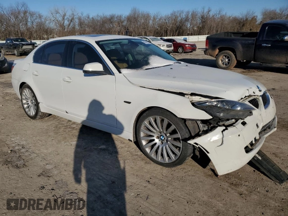 2010 BMW 5 Series 550i with VIN WBANW5C5XACT34705, listed as a Copart auction lot 43878745 with Not Provided miles and Salvage Title. Bid and sale history available at DreamBid. Image 4.