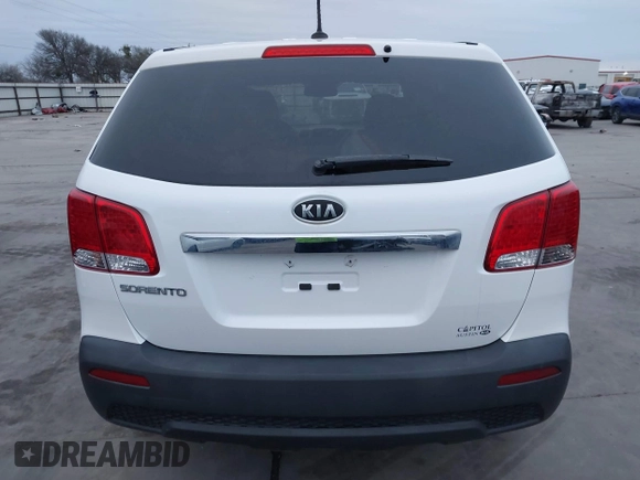 2011 Kia Sorento LX with VIN 5XYKT3A16BG130502, listed as a IAAI auction lot 41281912 with 112,761 mi miles. Bid and sale history available at carsss.com. Image 16.