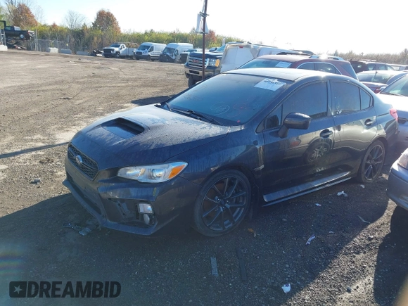 2018 Subaru WRX Premium with VIN JF1VA1C67J8801669, listed as a IAAI auction lot 40756560 with 107,472 mi miles. Bid and sale history available at carsss.com. Image 2.