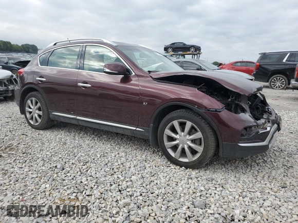 2017 Infiniti QX50 with VIN JN1BJ0RR0HM415754, listed as a Copart auction lot 67928794 with 51,650 mi miles and Salvage Title. Bid and sale history available at carsss.com. Image 4.