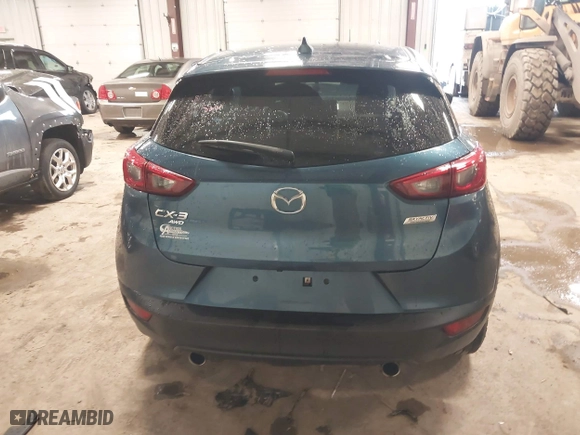 2018 Mazda CX-3 Sport with VIN JM1DKFB70J0321370, listed as a IAAI auction lot 41635558 with 53,995 mi miles. Bid and sale history available at carsss.com. Image 16.