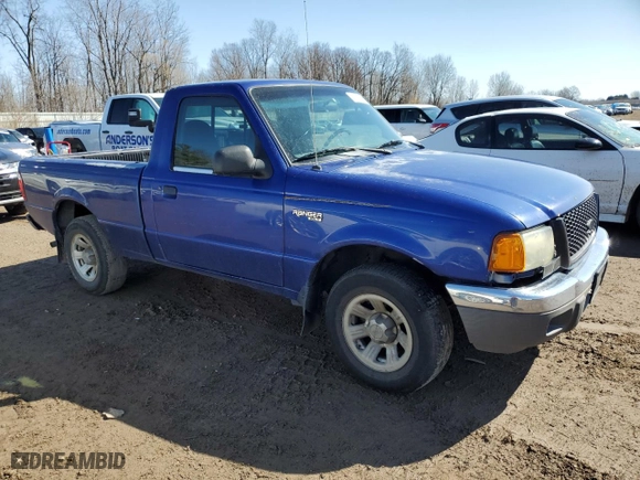 2003 Ford Ranger XL with VIN 1FTYR10DX3TA12645, listed as a Copart auction lot 52620155 with 270,078 mi miles and Clean Title. Bid and sale history available at carsss.com. Image 4.