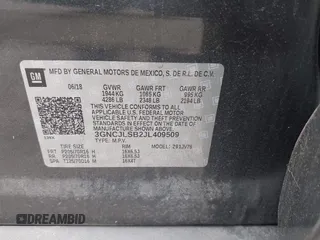 2018 Chevrolet Trax LT with VIN 3GNCJLSB2JL409509, listed as a IAAI auction lot 41800104 with 84,630 mi miles and . Bid and sale history available at carsss.com. Image 9.