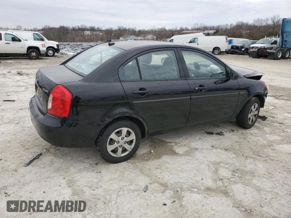 2010 Hyundai Accent GLS with VIN KMHCN4ACXAU431899, listed as a Copart auction lot 48308295 with 94,134 mi miles and Salvage Title. Bid and sale history available at carsss.com. Image 3.
