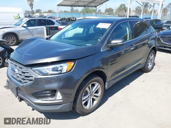 2019 Ford Edge SEL with VIN 2FMPK3J98KBC01441, listed as a IAAI auction lot 41878033 with 92,226 mi miles. Bid and sale history available at carsss.com. Image 2.