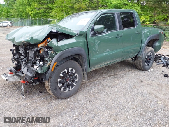2024 Nissan Frontier SV with VIN 1N6ED1EK5RN660090, listed as a IAAI auction lot 42258836 with 7,358 mi miles and . Bid and sale history available at DreamBid. Image 2.