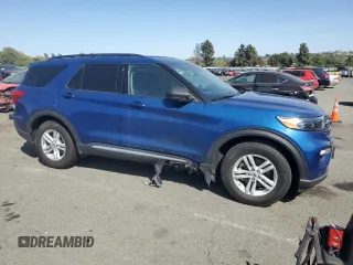 2022 Ford Explorer XLT with VIN 1FMSK7DH5NGB19667, listed as a Copart auction lot 60838495 with 45,469 mi miles and Salvage title. Bid and sale history available at DreamBid. Image 4.