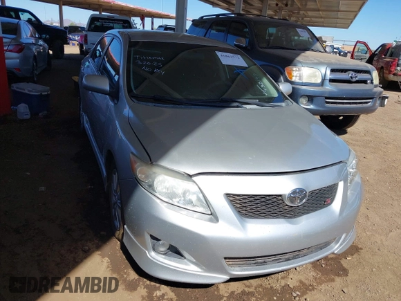 2010 Toyota Corolla with VIN 2T1BU4EE0AC432197, listed as a IAAI auction lot 41862572 with 192,692 mi miles. Bid and sale history available at carsss.com. Image 1.