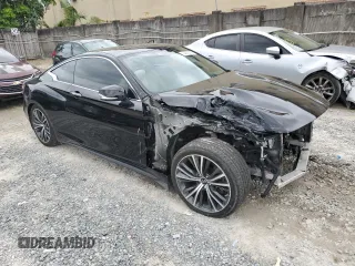 2020 Infiniti Q60 Luxe with VIN JN1EV7EK3LM340320, listed as a Copart auction lot 72427514 with 15,947 mi miles and Non Repairable. Bid and sale history available at carsss.com. Image 4.