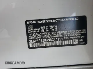 2022 BMW 3 Series 330i with VIN 3MW5R1J08N8C44151, listed as a Copart auction lot 85958404 with 28,213 mi miles and Salvage Title. Bid and sale history available at carsss.com. Image 13.