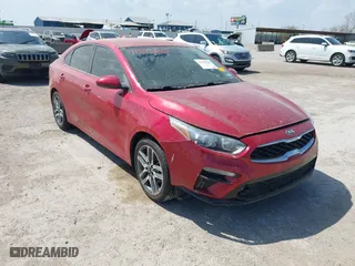 2019 Kia Forte S with VIN 3KPF34AD8KE028617, listed as a IAAI auction lot 41857642 with NaN miles. Bid and sale history available at carsss.com. Image 1.