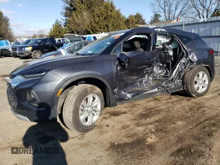 2021 Chevrolet Blazer LT z VIN 3GNKBHRS6MS516178, wystawiony jako Copart lot #45988215 z przebiegiem 75 000 mil mil oraz Nie do naprawy. Historia ofert i sprzedaży dostępna na DreamBid. Obrazek 1.