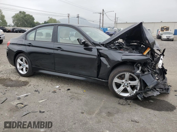 2014 BMW 3 Series 328i with VIN WBA3A5C52EP600187, listed as a Copart auction lot 53195295 with 80,865 mi miles and Salvage Title. Bid and sale history available at carsss.com. Image 4.