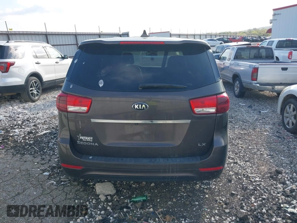 2017 Kia Sedona LX with VIN KNDMB5C11H6230541, listed as a IAAI auction lot 42034761 with 171,495 mi miles. Bid and sale history available at carsss.com. Image 16.