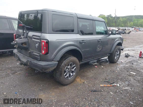 2022 Ford Bronco with VIN 1FMEE5DP4NLB57124, listed as a IAAI auction lot 41899278 with 75,147 mi miles. Bid and sale history available at carsss.com. Image 4.
