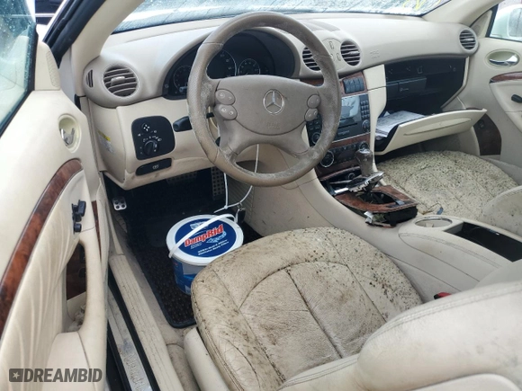 2007 Mercedes-Benz CLK-Class 5.5L with VIN WDBTK72F97T084134, listed as a Copart auction lot 77396264 with 0 mi miles and Non Repairable. Bid and sale history available at carsss.com. Image 8.
