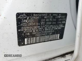 2022 Genesis G70 2.0T with VIN KMTG34TA5NU086926, listed as a Copart auction lot 74188744 with 39,898 mi miles and Salvage Title. Bid and sale history available at carsss.com. Image 12.