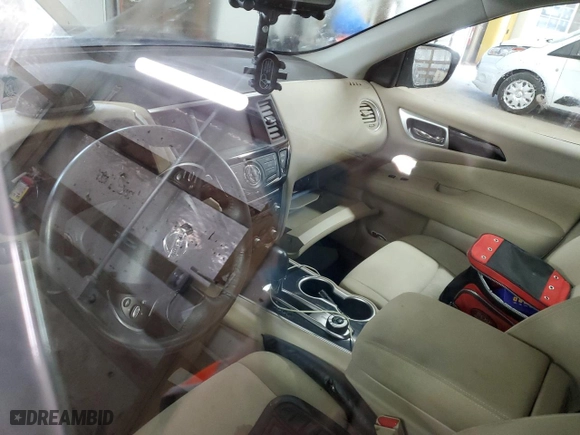 2017 Nissan Pathfinder S with VIN 5N1DR2MM3HC658921, listed as a Copart auction lot 49454675 with 0 mi miles and Clean Title. Bid and sale history available at carsss.com. Image 8.