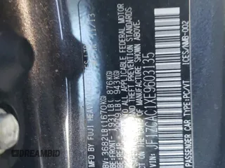 2014 Subaru BRZ Limited with VIN JF1ZCAC1XE9603135, listed as a Copart auction lot 45415835 with 146,833 mi miles and Salvage Title. Bid and sale history available at carsss.com. Image 12.