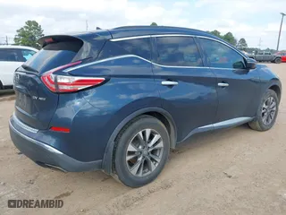 2015 Nissan Murano SL with VIN 5N1AZ2MH6FN221180, listed as a IAAI auction lot 41505930 with 125,896 mi miles. Bid and sale history available at carsss.com. Image 4.