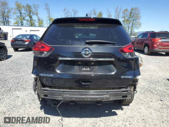 2017 Nissan Rogue SL with VIN 5N1AT2MV0HC733183, listed as a Copart auction lot 53629635 with 125,275 mi miles and Salvage Title. Bid and sale history available at carsss.com. Image 6.