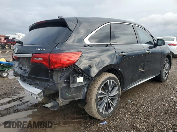 2020 Acura MDX w/Technology Pkg with VIN 5J8YD3H53LL006243, listed as a Copart auction lot 42594845 with 0 mi miles and Salvage Title. Bid and sale history available at carsss.com. Image 3.