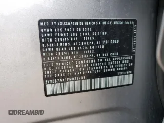 2023 Volkswagen Tiguan SE R-Line Black с VIN 3VV8B7AX1PM023703, выставлен на аукционе Copart как лот 47397265 с пробегом 37 540 миль миль и Списание • Salvage title. История ставок и продаж доступна на DreamBid. Изображение 13.
