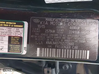 2016 Kia Cadenza Premium with VIN KNALN4D71G5213661, listed as a IAAI auction lot 41652230 with NaN miles. Bid and sale history available at carsss.com. Image 9.